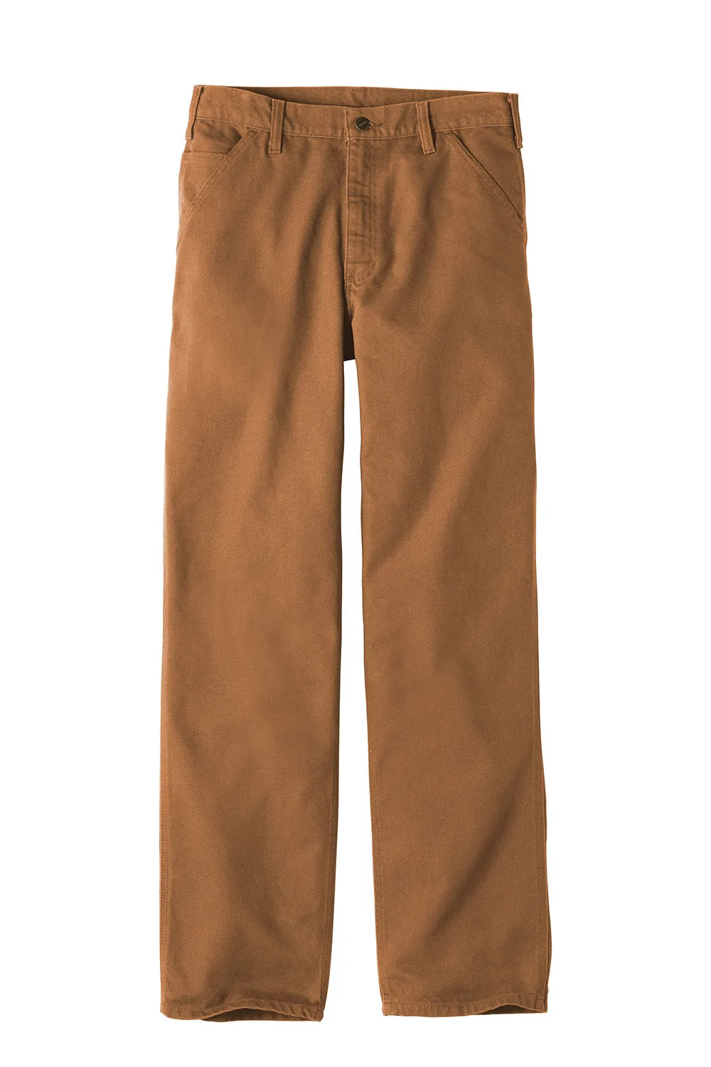 Carhartt Mens Washed Duck Work Dungarees w/ Pockets - Brown - NEW