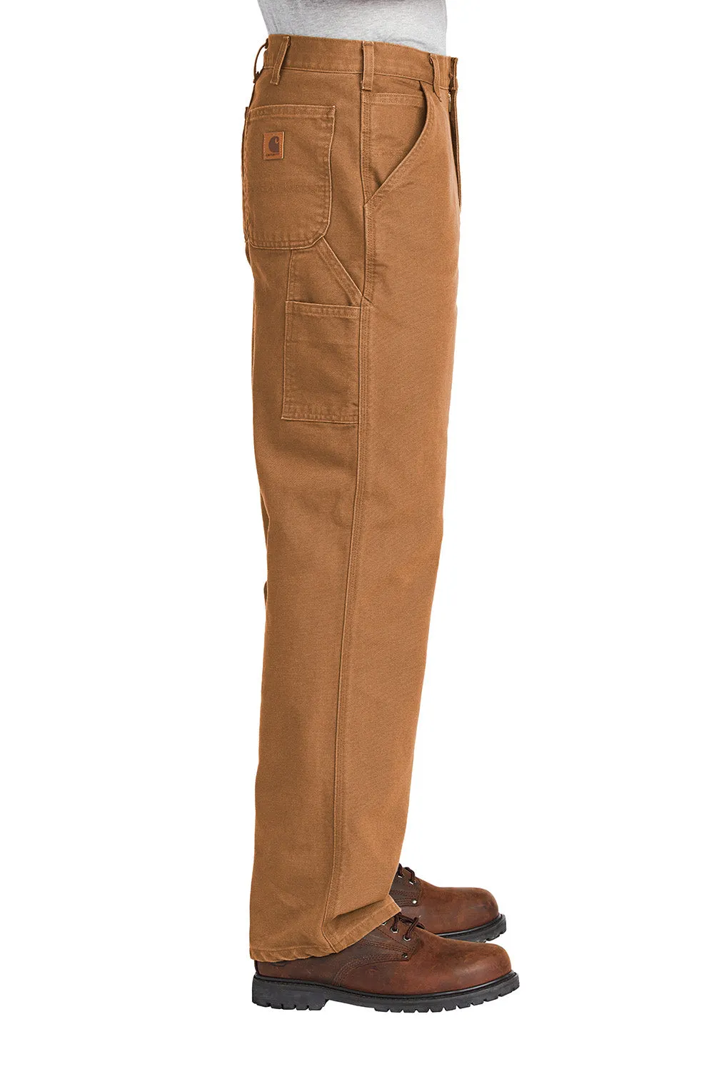Carhartt Mens Washed Duck Work Dungarees w/ Pockets - Brown - NEW