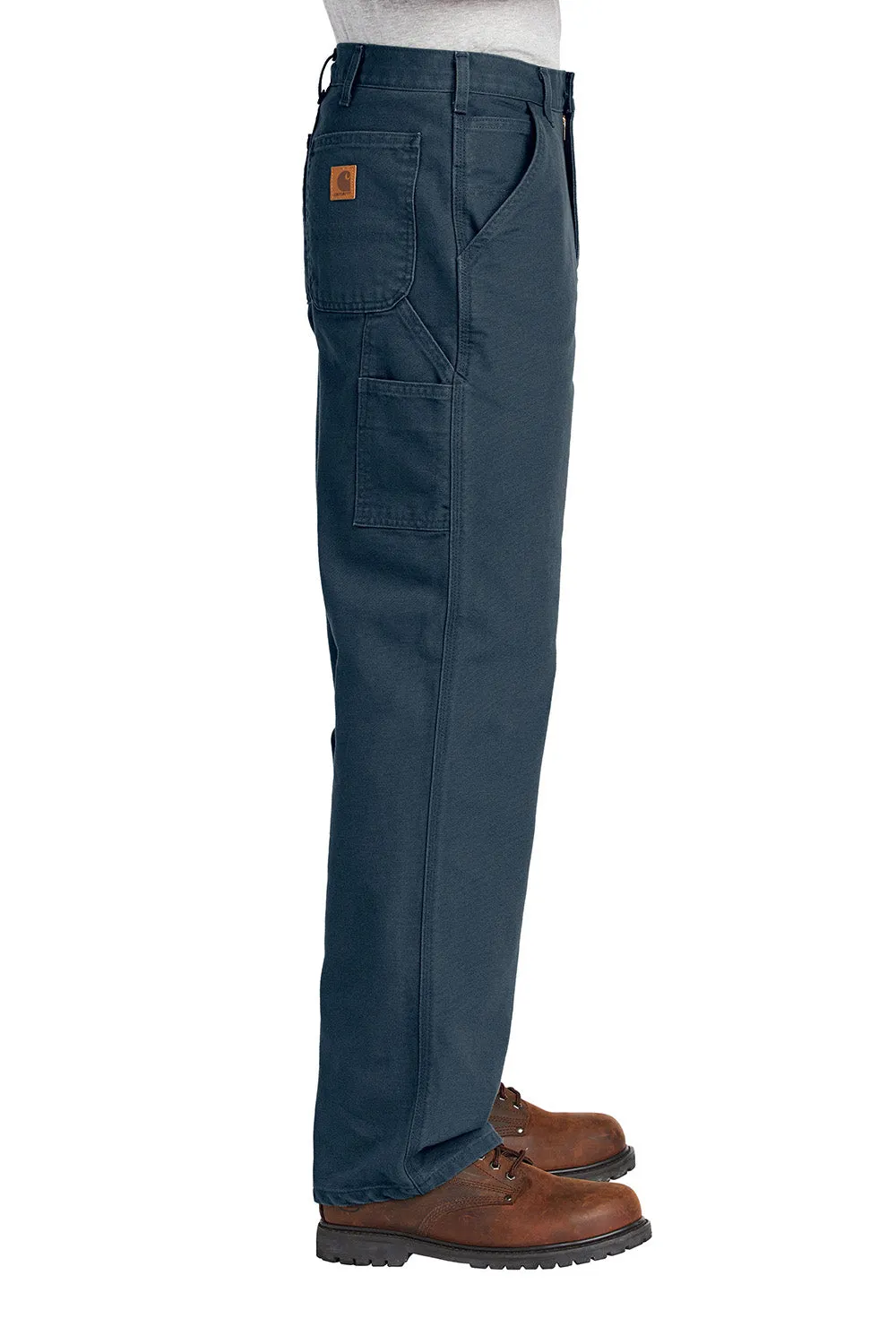 Carhartt Mens Washed Duck Work Dungarees w/ Pockets - Midnight Navy Blue - NEW