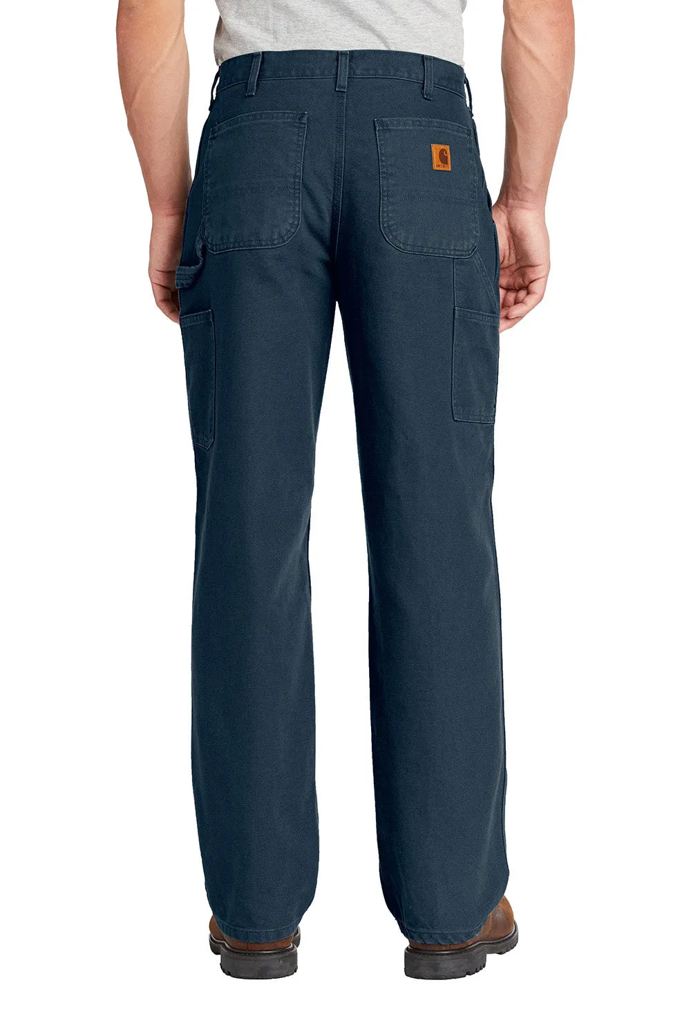 Carhartt Mens Washed Duck Work Dungarees w/ Pockets - Midnight Navy Blue - NEW