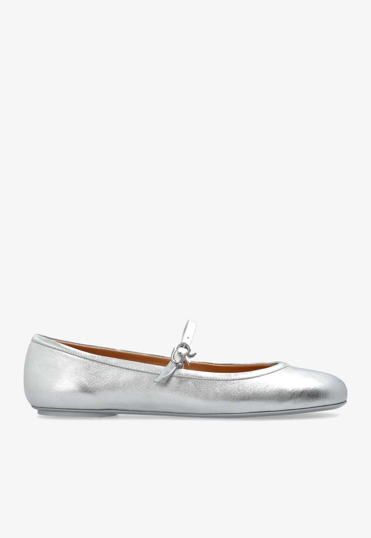 Carla Metallic Leather Ballet Flats