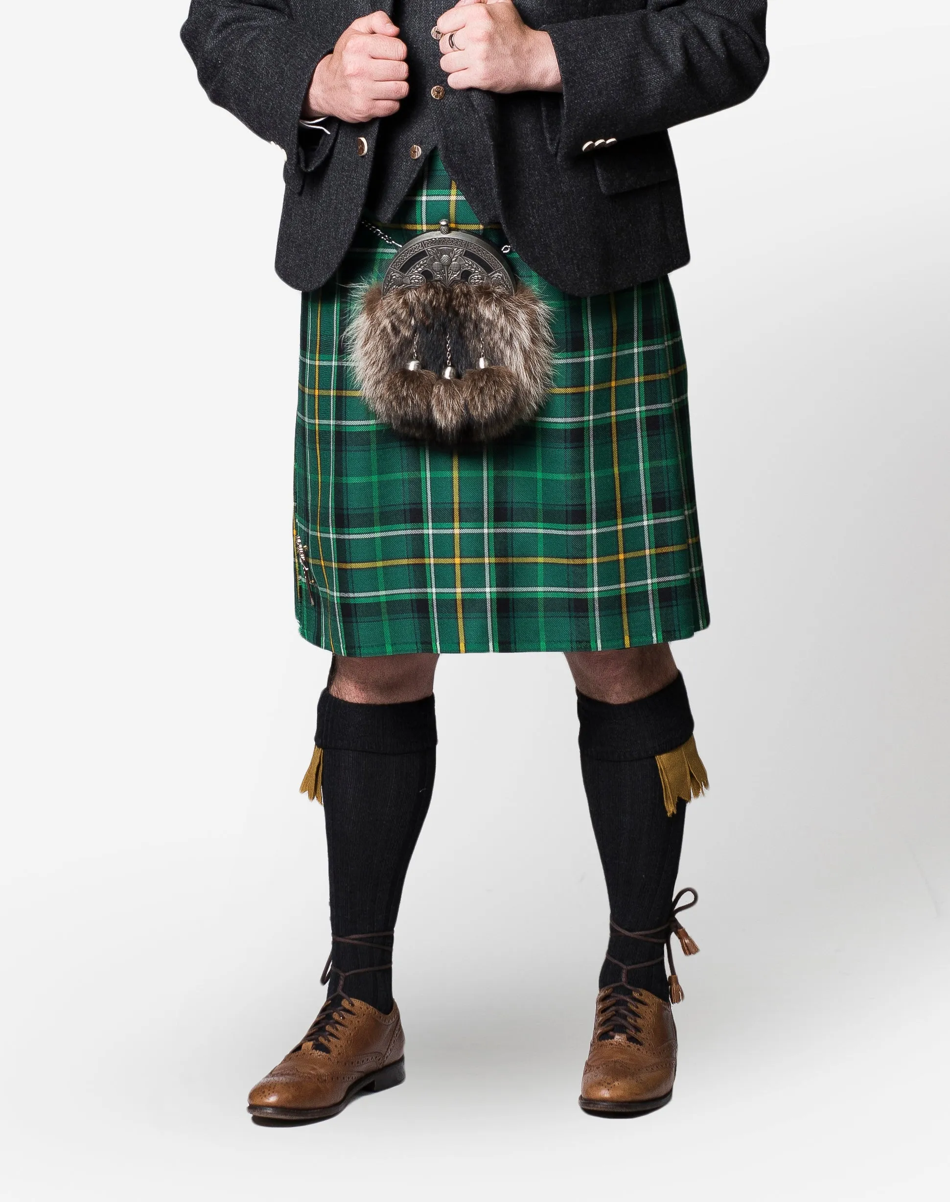 Celtic FC / Lovat Charcoal Tweed Kilt Hire Outfit
