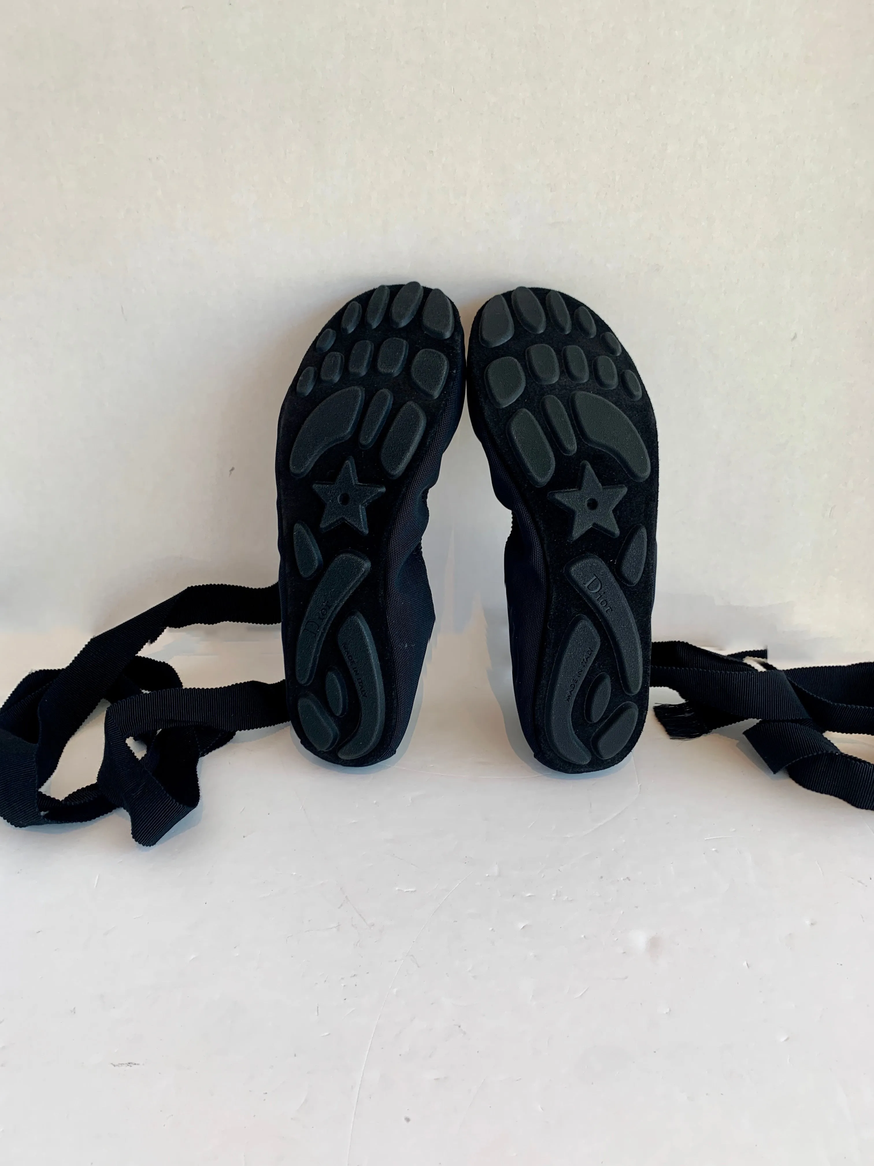 Christian Dior Lace-Up Ballet Flats