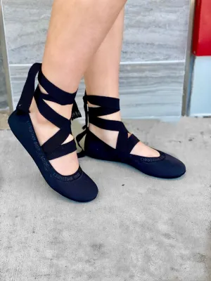Christian Dior Lace-Up Ballet Flats