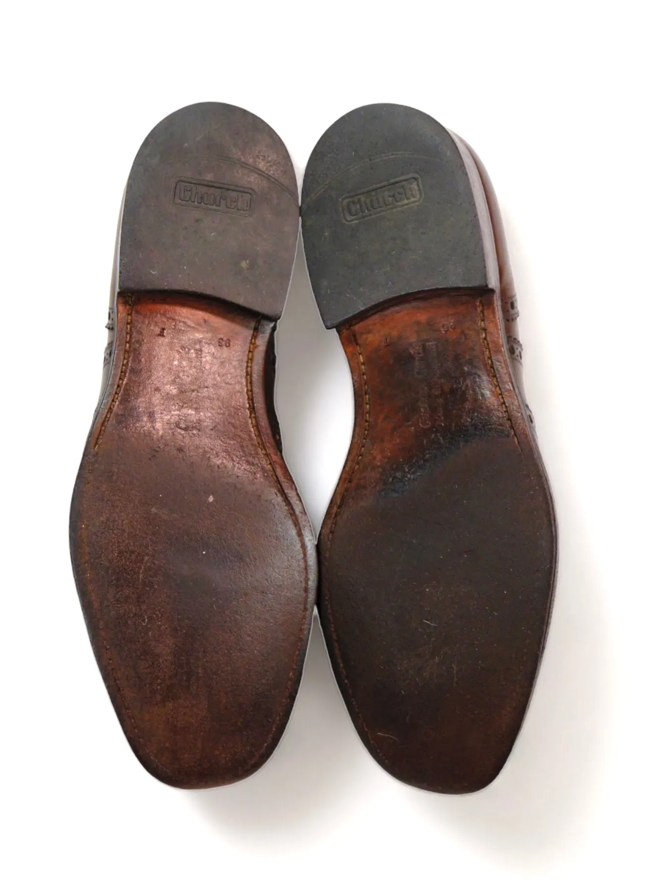 Church's - Brown Burwood Wingtip Brogue Oxfords UK 9,5 / EU 43,5