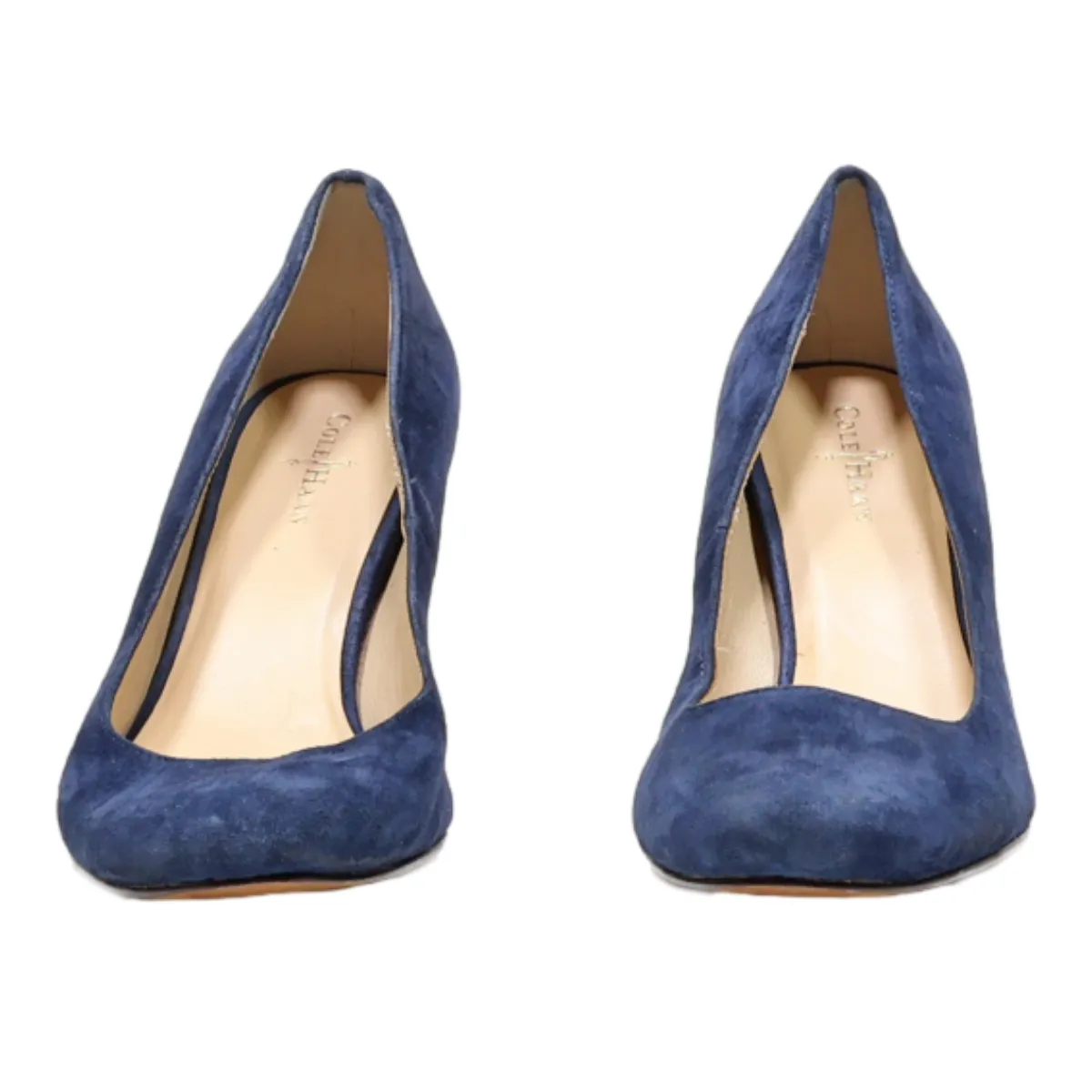 COLE HAAN Wedge Heels Blue Suede Womens UK 5.5