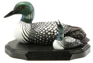 Common Loon Ducks on a Base