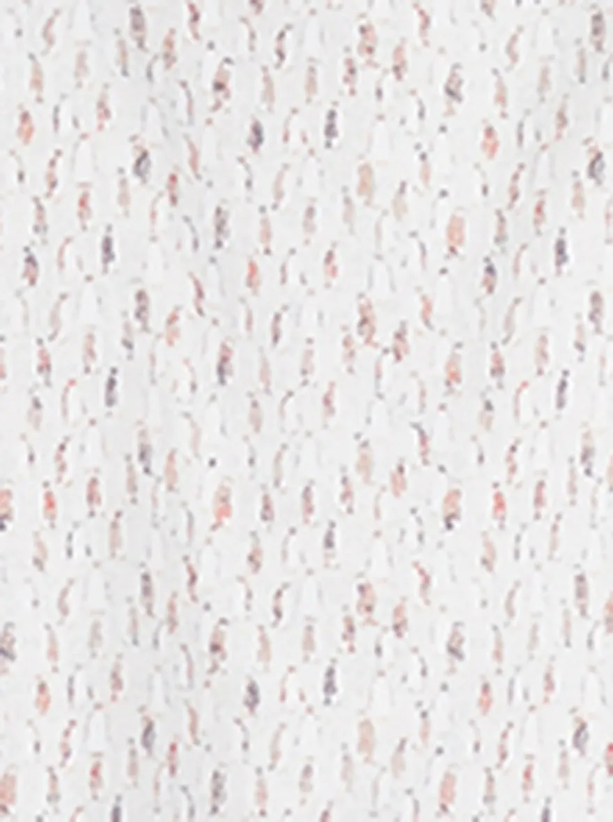 Cream Printed Slim Fit Party Wear shirt | Wyre