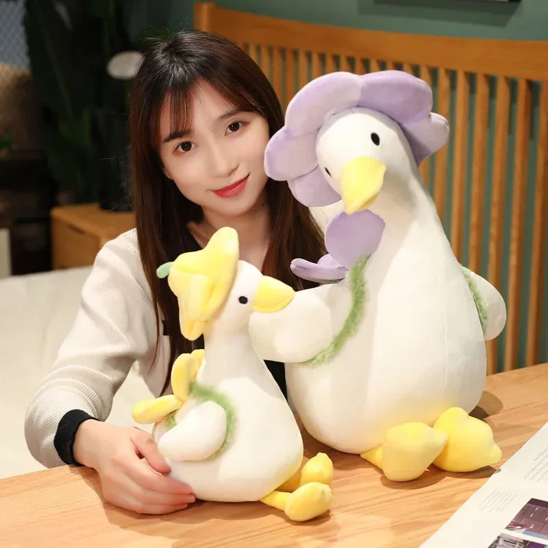 Creative Duck Doll Flower Duck Plush Toy Stuffed Animal Plushies Toys Best Gift Kawaii Pillow Simulation Funny Room Decor (Copy)