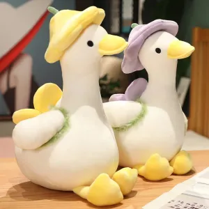 Creative Duck Doll Flower Duck Plush Toy Stuffed Animal Plushies Toys Best Gift Kawaii Pillow Simulation Funny Room Decor