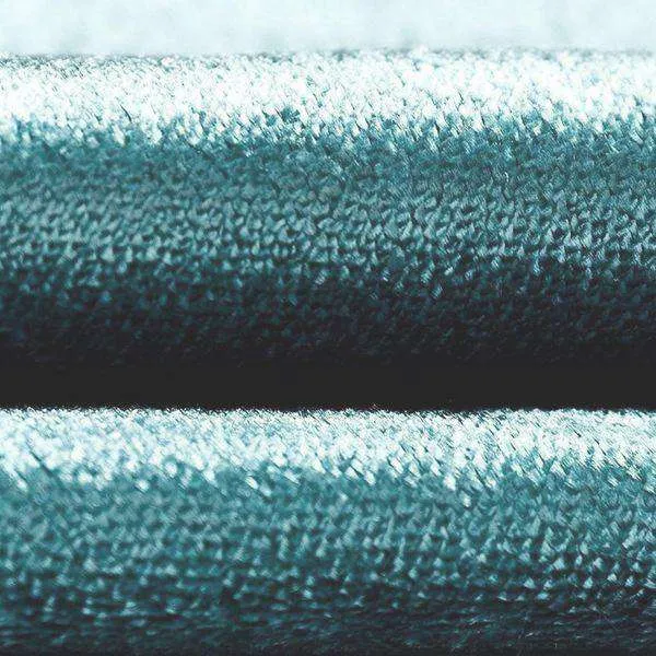 Crushed Velvet Duck Egg Blue Fabric