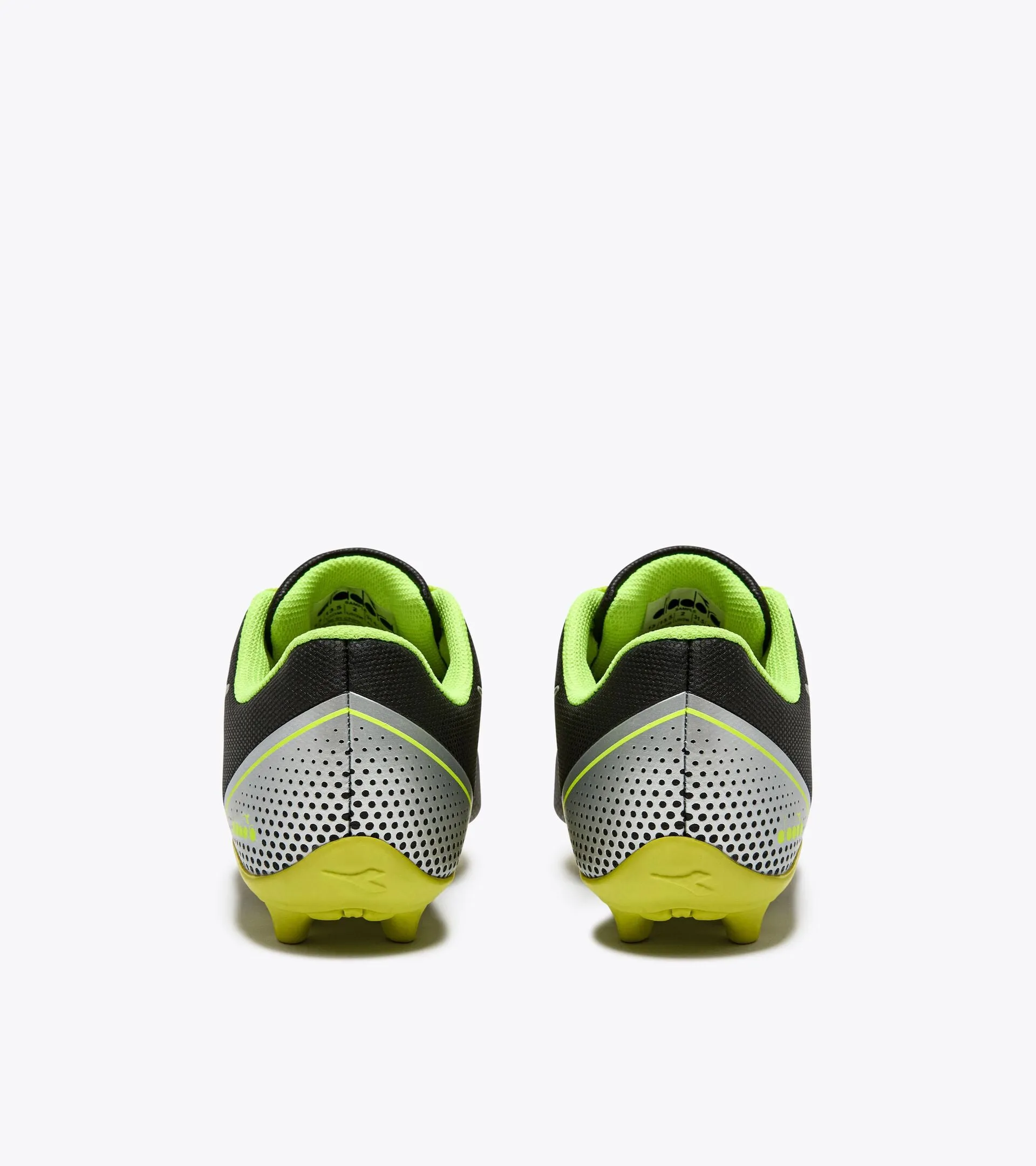 Diadora Pichichi 7 MD JR Soccer Cleats (black/yellow fl dd/silver dd)