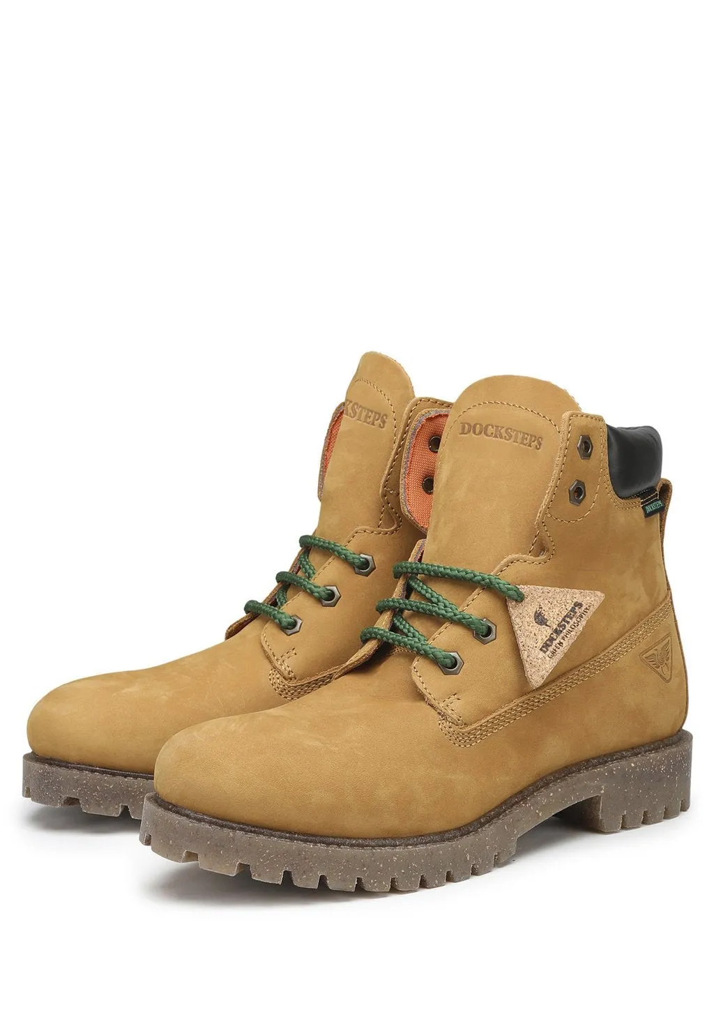 Docksteps platform boots, yellow