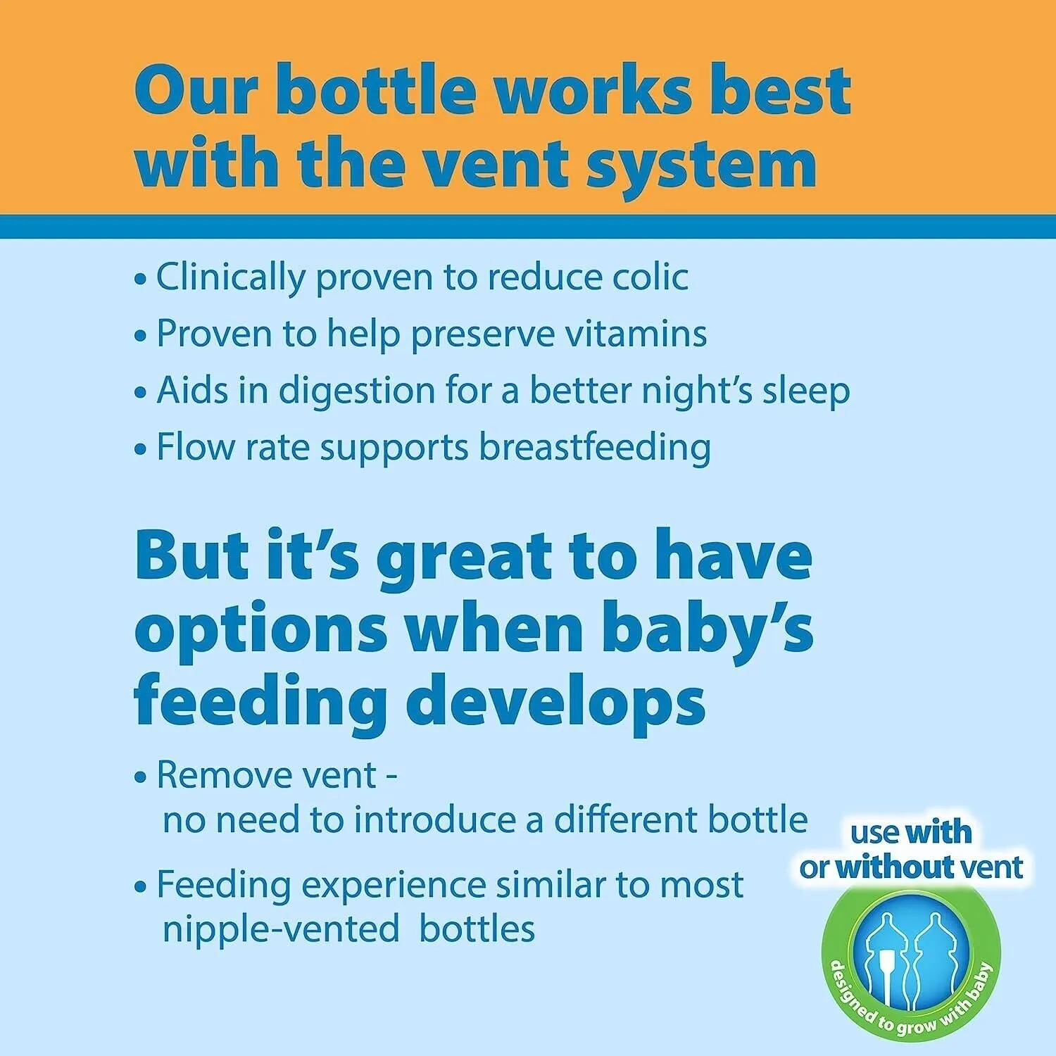 Dr. Brown's Options Anti-Colic Bottle Starter Kit: Vacuum-Free Design Junior