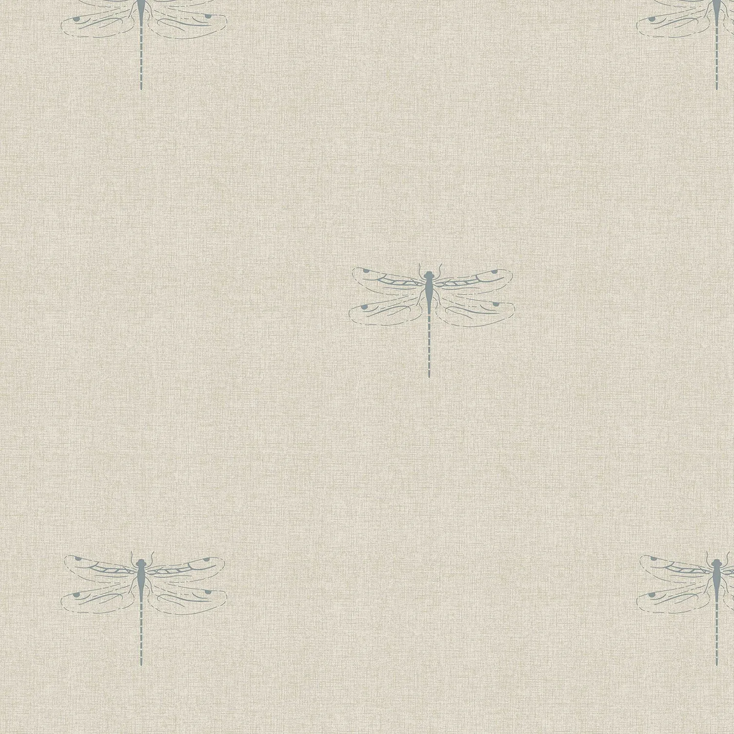 Dragonfly Duck Egg Linen Look Curtains/Roman Blind Sample
