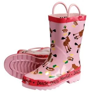 Duck Duck Moose Pink Toddler Rain Boots