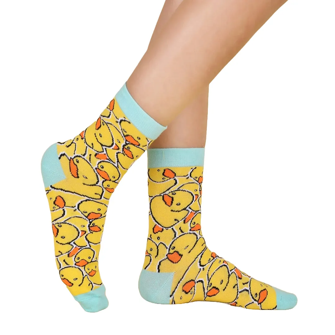 Duck Pattern Socks from the Sock Panda (Adult Small -  Shoe Sizes 2-5)