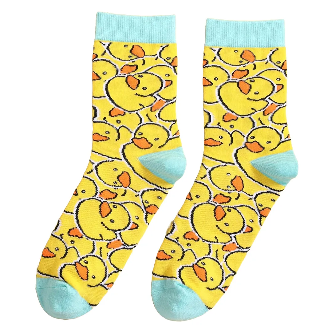 Duck Pattern Socks from the Sock Panda (Adult Small -  Shoe Sizes 2-5)