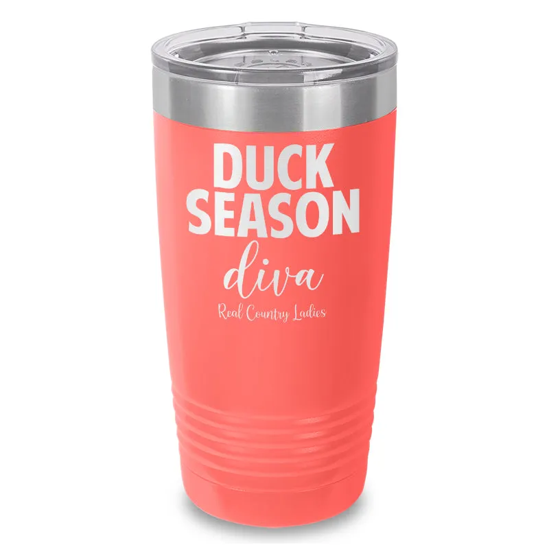 Duck Season Diva Laser Etched Tumbler