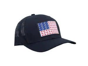 Ducks And Bullets Flag Patch Trucker Hat | East Coast Waterfowl