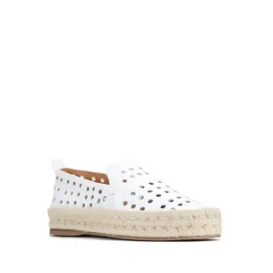 EOS Sea Leather Ballet Pump _ White