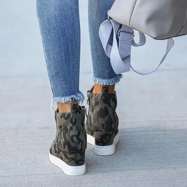 extra mile wedge sneakers