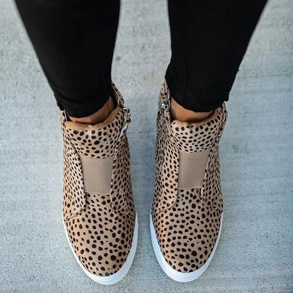extra mile wedge sneakers
