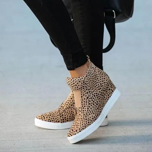 extra mile wedge sneakers