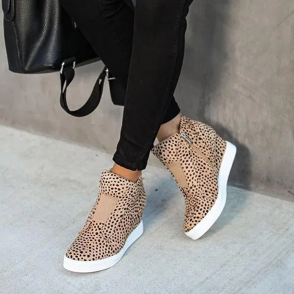 extra mile wedge sneakers
