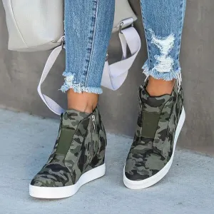 extra mile wedge sneakers