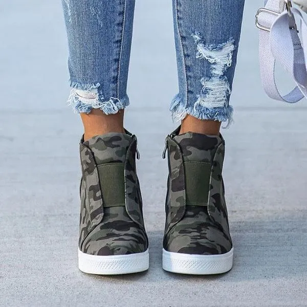 extra mile wedge sneakers
