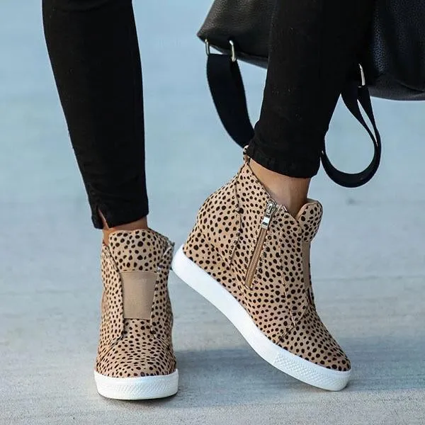 extra mile wedge sneakers
