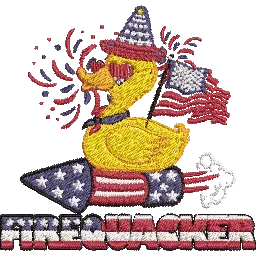 Firequacker-Duck-Rubber - Embroidery Design