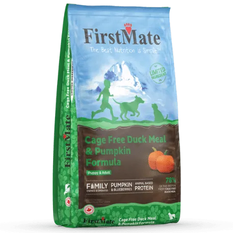 FirstMate LID Cage Free Duck Meal & Pumpkin Formula Dry Dog Food