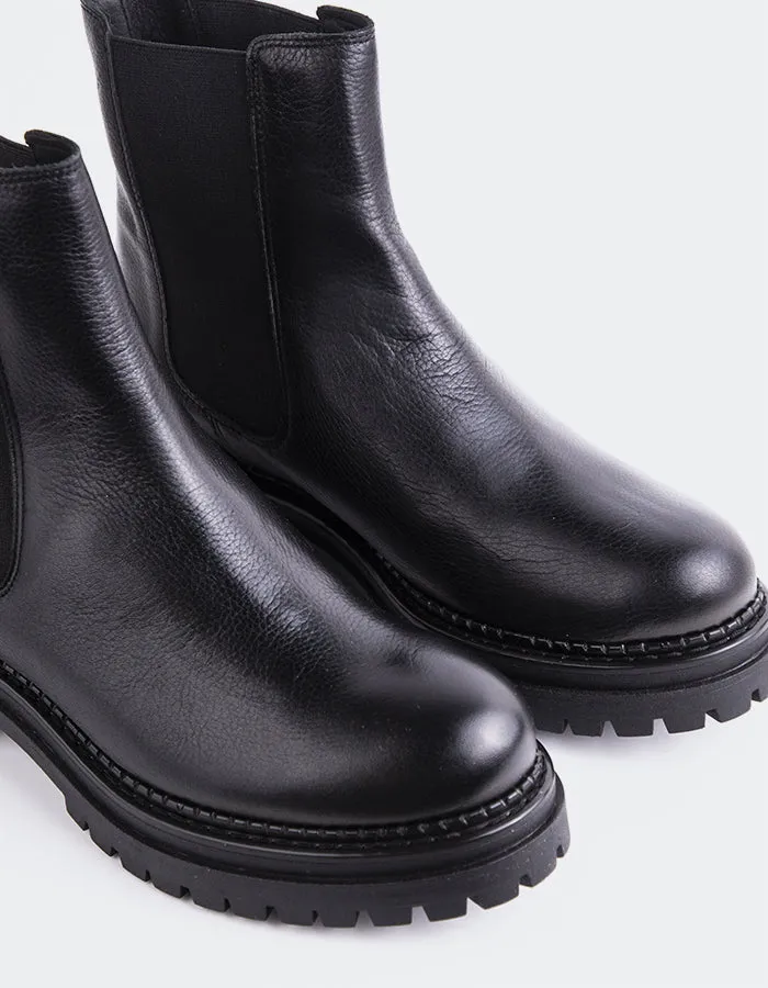 Flemming Black Leather