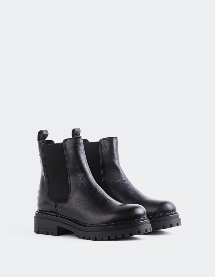 Flemming Black Leather