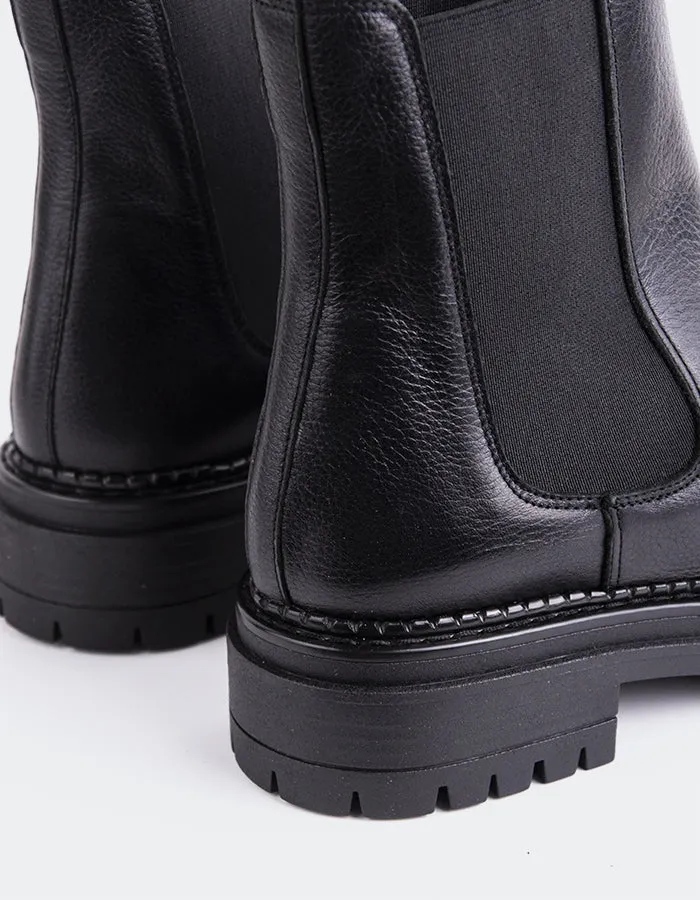 Flemming Black Leather