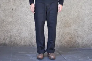 Freewheelers 11oz Duck Canvas "Chopper Builder" Work Trousers (Rude Black)