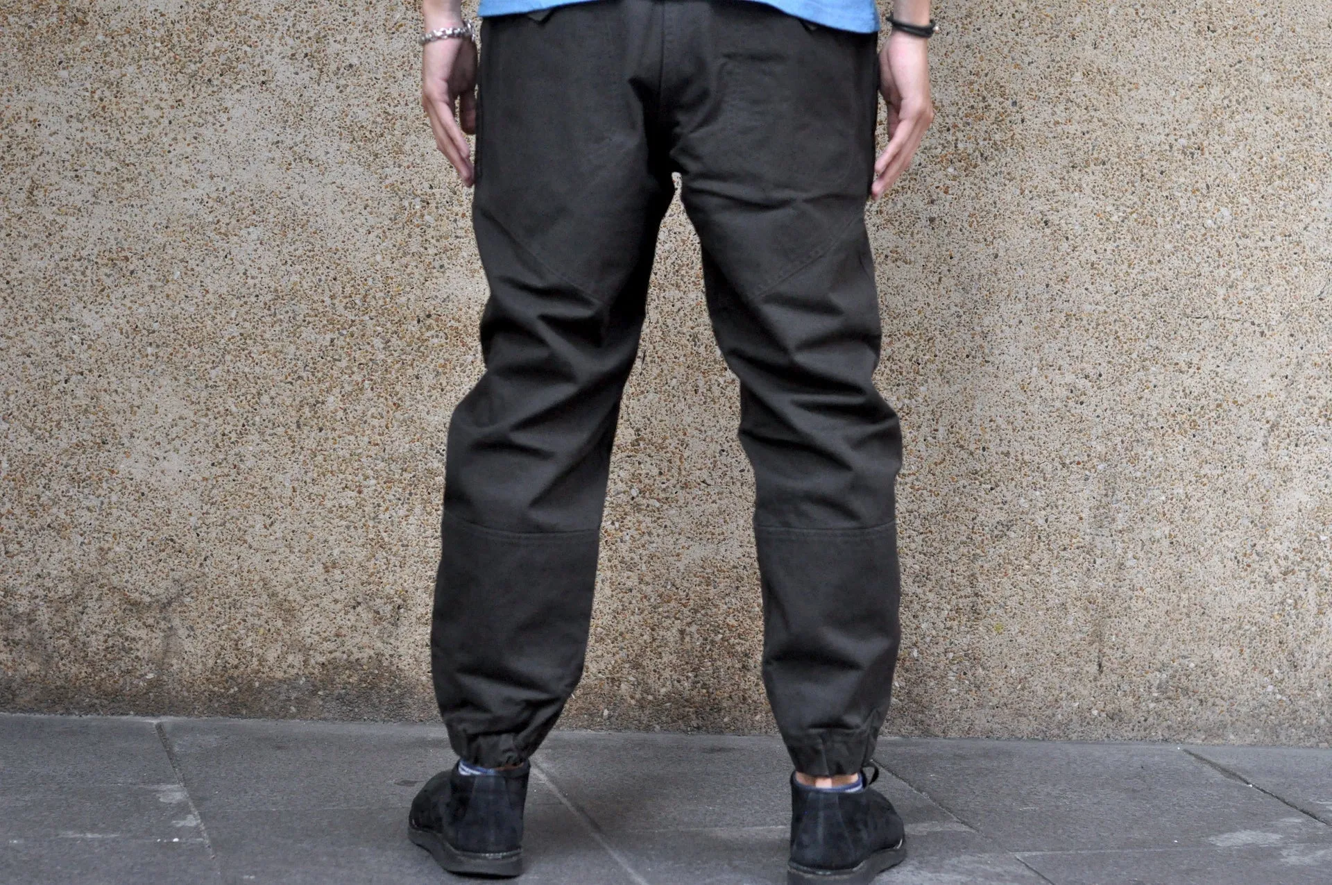 Freewheelers "Faller" Duck Canvas Trousers (Black)