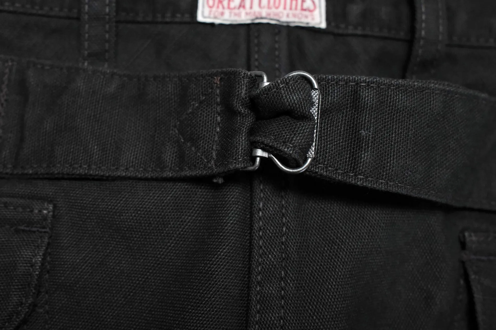 Freewheelers "Faller" Duck Canvas Trousers (Black)