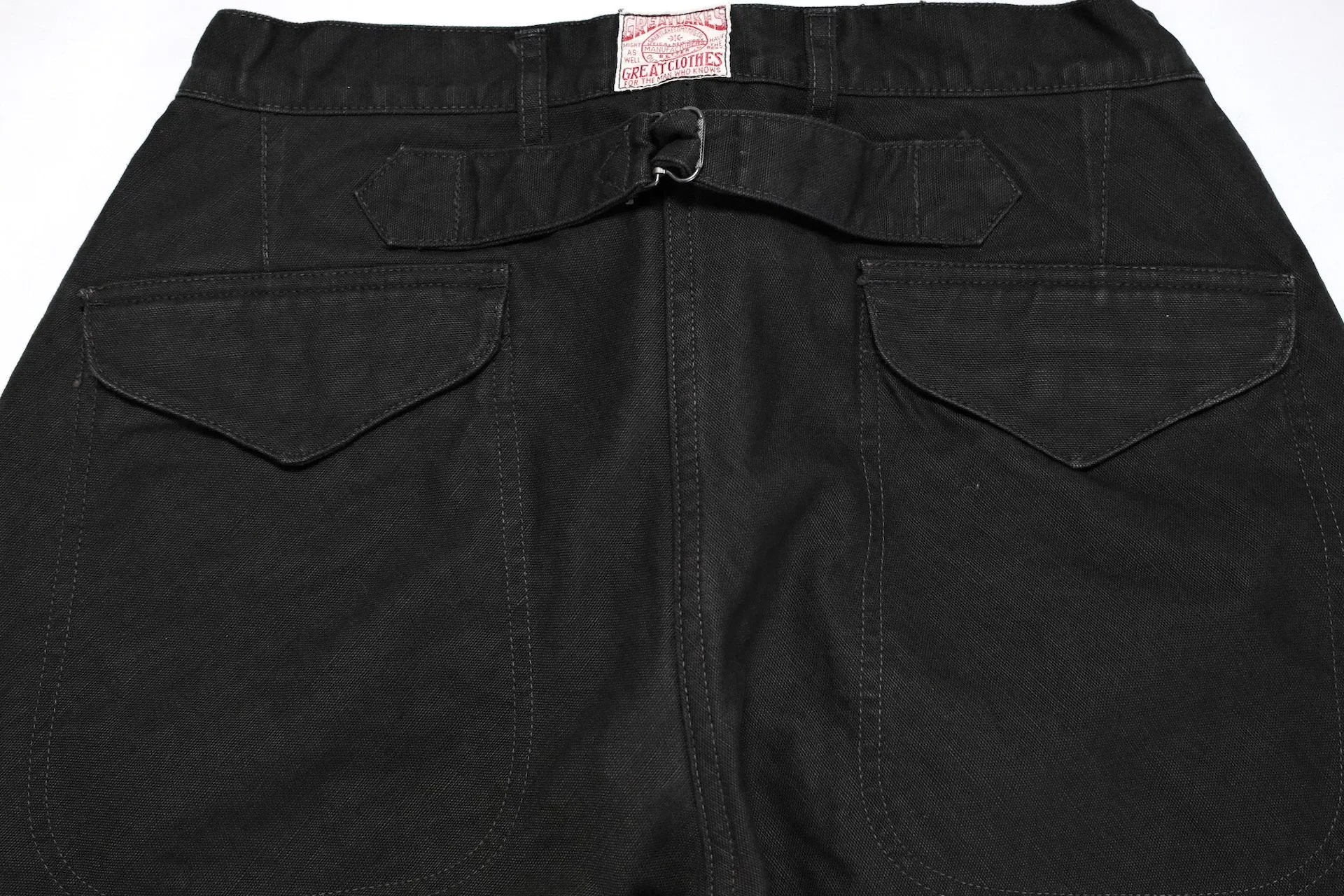 Freewheelers "Faller" Duck Canvas Trousers (Black)