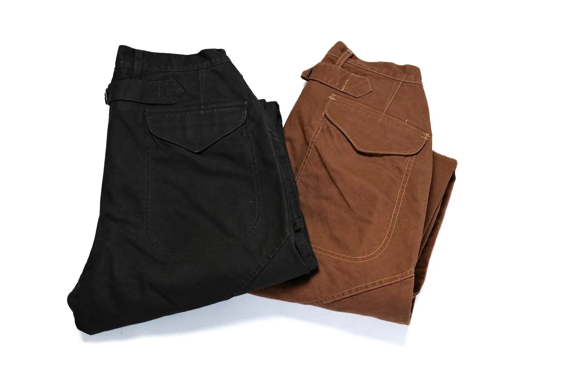 Freewheelers "Faller" Duck Canvas Trousers (Black)