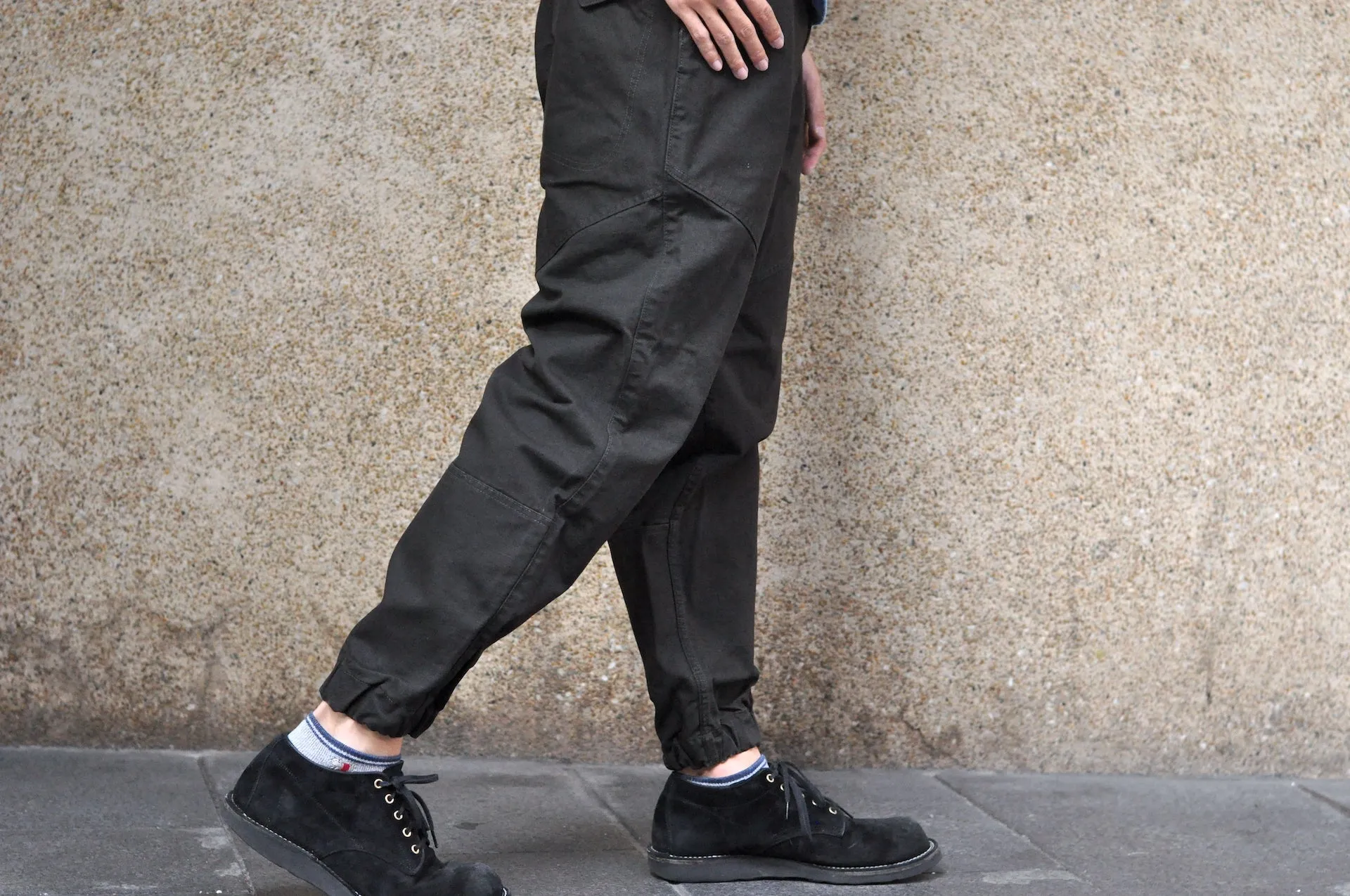 Freewheelers "Faller" Duck Canvas Trousers (Black)
