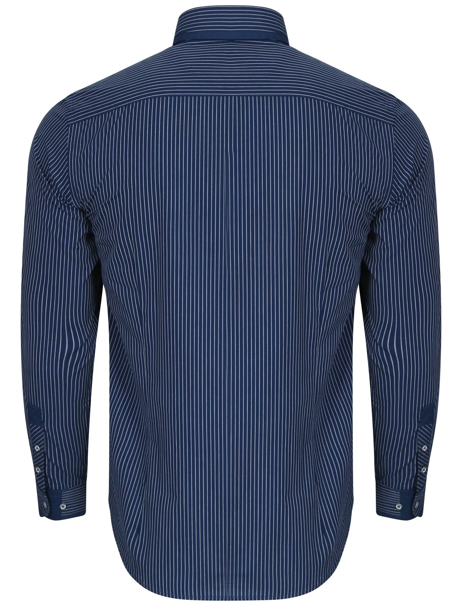 Gambino 2 Pinstripe Shirt in Estate Blue - Le Shark