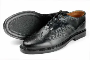 Ghillie Brogues Scottish Kilt Leather Shoes with Leather Sole UK Size 6-12