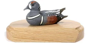 Harlequin Duck on a Base