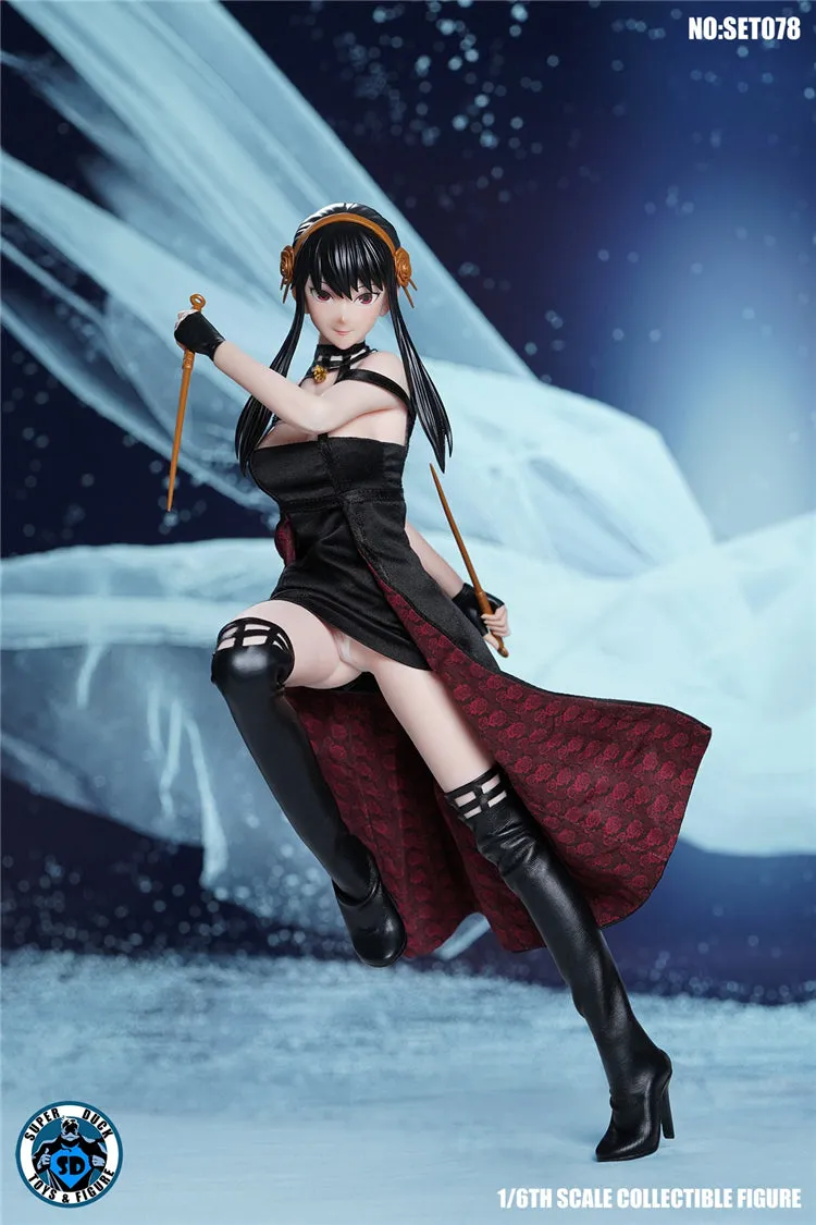 In-stock 1/6 SUPER DUCK Female Assassin SET078 Custom Kit