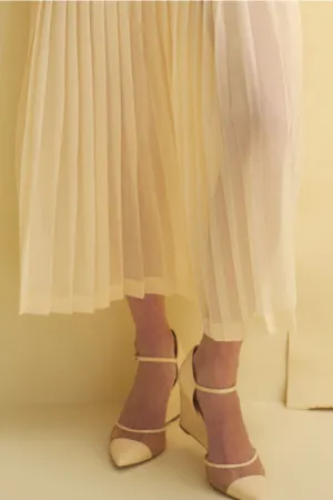 Ivory Patent Darcy Wedges