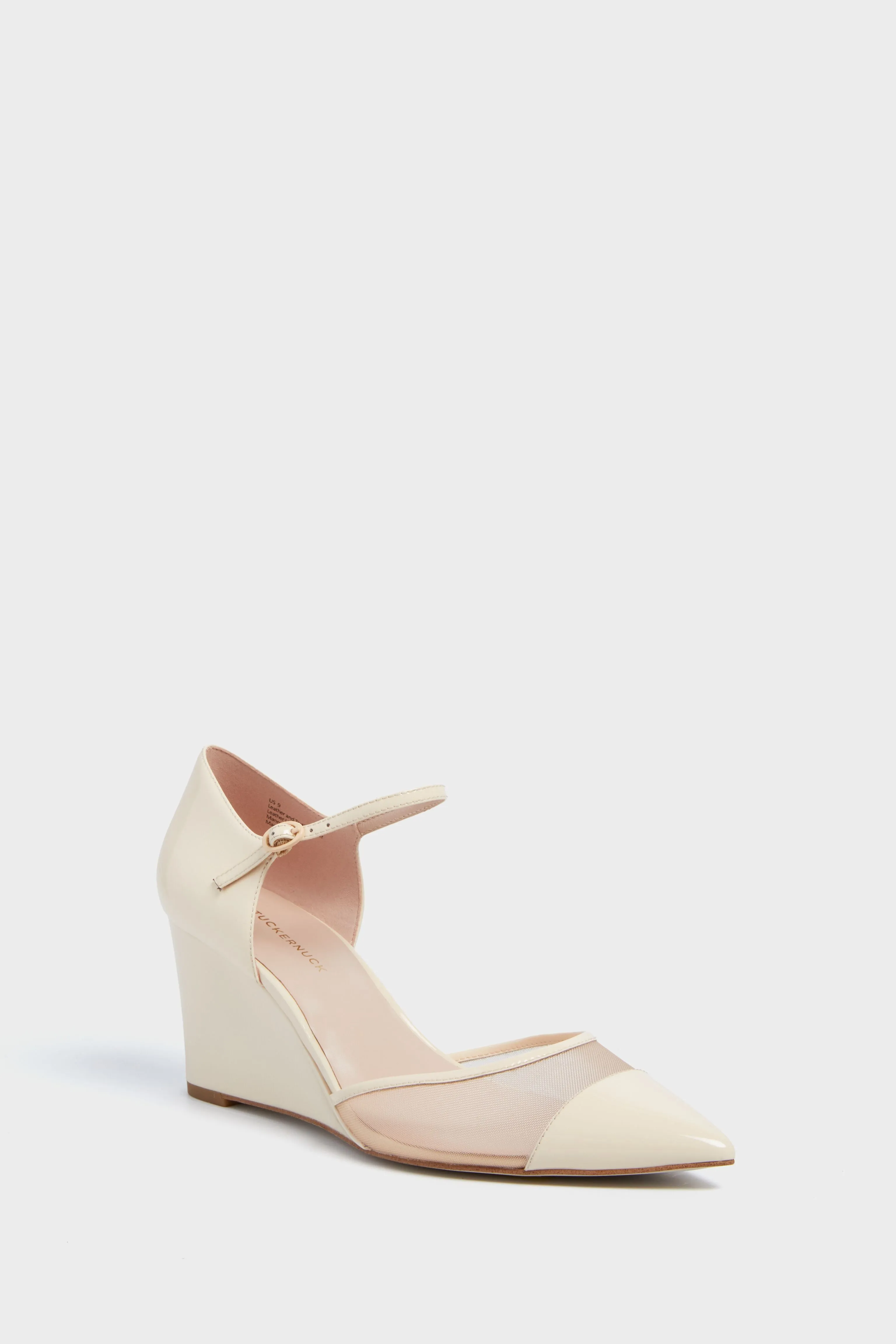 Ivory Patent Darcy Wedges