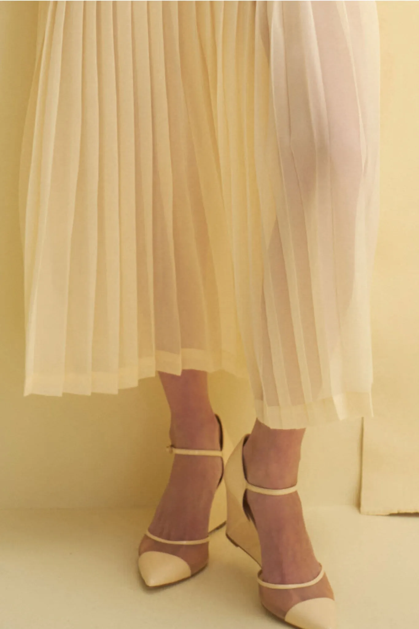 Ivory Patent Darcy Wedges